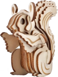 Woodcraft drewniane puzzle 3D – wiewiórka