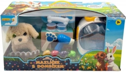 Interaktywny pupil ze dźwiękami i ruchem z zestawem domek – szczeniaczek STEPPOS