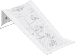 Materiałowe leżaczki kąpielowe z motywem sowy, białe