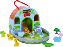 Moje drewniane zoo w walizeczce