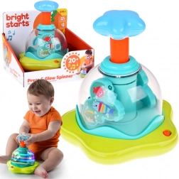 Kolorowa zabawka bączek z melodiami i światłami LED