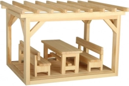 Mini pergola drewniana zestaw modelarski