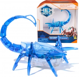 Hexbug Scorpion niebieski – sensoryczno-motoryczna ruchoma figurka ze światłem