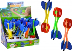 Kolorowa piankowa rakieta do rzucania z zasięgiem 25 metrów