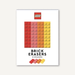 Zestaw szkolnych gumek LEGO 2×4 – 8 szt., wielokolorowy