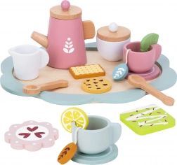 Drewniany zestaw herbaciany dla dzieci