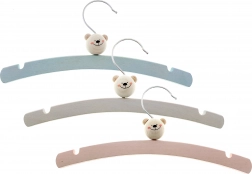 Hess drewniane wieszaki Miś 6 szt.
