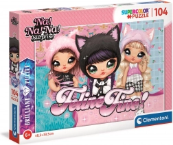 Clementoni Brilliant puzzle Na! Na! Na! Surprise Stylowe Kociaki, 104 elementy
