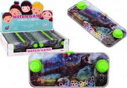 Wodna gra zręcznościowa dinozaur tyranozaur – kieszonkowa konsola zielona