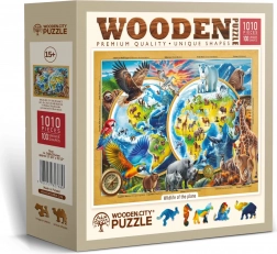 Drewniane puzzle WOODEN CITY Planeta dzikich zwierząt – 1010 elementów