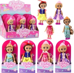 Mini lalka Księżniczka z koroną 17 cm