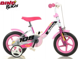 Dziecięcy rowerek 10" Dino Bikes Girl różowy