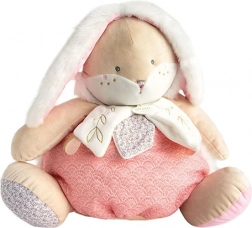 Różowy króliczek Doudou z miejscem do przechowywania piżamy 38 cm