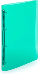 Segregator zielony A4 z 4‑pierścieniowym mechanizmem