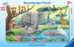 Ravensburger puzzle Zwierzęta Afryki 15 elementów