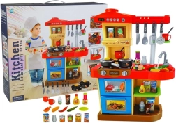 Dziecięca kuchnia z dźwiękami i światłami z działającym kranem