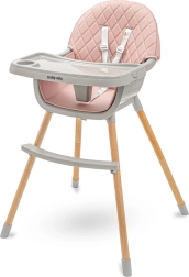 Krzesełko do karmienia Baby Mix Freja dusty pink