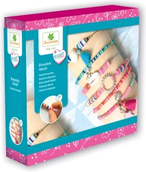 Tworzenie biżuterii: Bransoletki z koralików Heishi – niebieskie i różowe