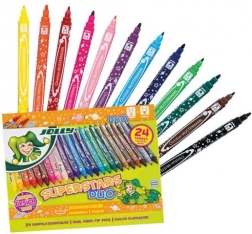Dwustronne pisaki SUPERSTARS DUO, 24 szt.