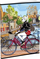 Zeszyt do zapisków LUX A5, liniowany, 96 kartek, mix 16 motywów