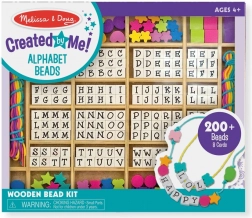 Kreatywny zestaw koralików z literkami