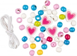 Goki drewniane koraliki do nawlekania dla dzieci