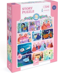 DJECO Bajkowe puzzle Kopciuszek - 54 elementy
