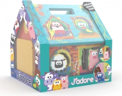 Drewniana układanka – domek farmera