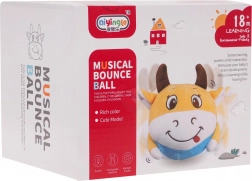 Interaktywna skacząca krówka ze światłami i dźwiękami