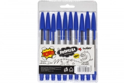 Jednorazowe długopisy TOTO - niebieski wkład, 10 szt.