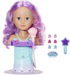 baby born siostrzyczka głowa do czesania syrena z prysznicem