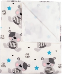 Nieprzemakalna flanelowa podkładka NEW BABY Cute Teddy