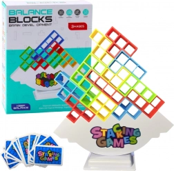 Balansująca wieża Tetris – gra zręcznościowa z 48 klockami i 22 kartami