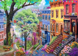 Puzzle Wiosenne Miasto 500 elementów