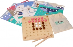 Drewniana gra motoryczna z kuleczkami – zwierzęta Arktyki (ADAM TOYS)