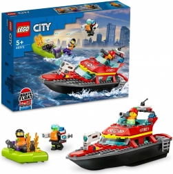 LEGO City 60373 Strażacka łódź ratunkowa i motorówka