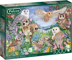 Puzzle FALCON sowy w lesie, 1000 elementów
