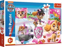 Puzzle 100 elementów – PSI PATROL Skye w akcji