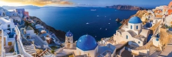 EUROGRAPHICS panoramiczne puzzle 1000 elementów – Santorini, Grecja (Air Pano)