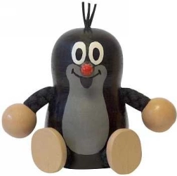 Detoa Krecik duża drewniana dekoracja