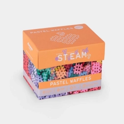 Konstrukcyjne klocki Waffle mini pastel 500 sztuk