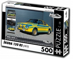 retro-auta puzzle škoda 130 rs 500 elementów