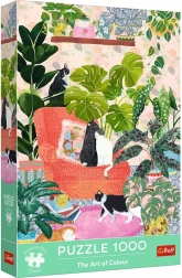 Puzzle TREFL Premium Plus 1000 elementów – The Art of Colour: Słodki dom