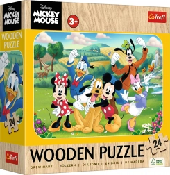 Drewniane puzzle MICKEY I PRZYJACIELE 24 elementy