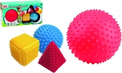 Sensoryczny zestaw figur geometrycznych LITTLE HERO, 4 szt.