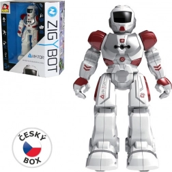 Interaktywny robot Viktor 27 cm, 21 funkcji, czerwony