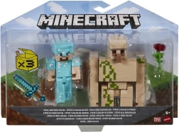 Figurki Minecraft 8 cm – podwójny zestaw z akcesoriami