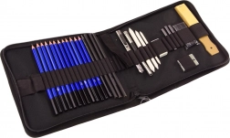 Zestaw artystyczny do rysowania – ołówki i akcesoria 32 szt.