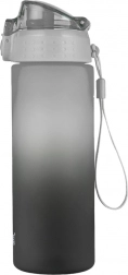 Butelka na napoje OXY Click 600 ml Ombre czarna/szara