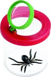 Kubek obserwacyjny z podwójną lupą do owadów i okazów przyrodniczych